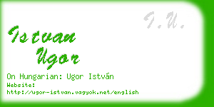 istvan ugor business card
